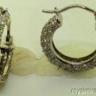 1.00 CTW Cubic Zirconia & Sterling Silver Earrings