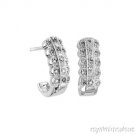 0.25 CTW Cubic Zirconia & Sterling Silver Earrings