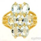 5.00 CTW Aquamarine Ring 14K Yellow Gold