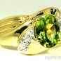 1.64 CTW DIAMOND & OVAL AMETHYST RING 14K YELLOW GOLD