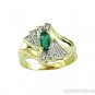 0.78 CTW DIAMOND & MARQUISE RUBY RING 14K YELLOW GOLD