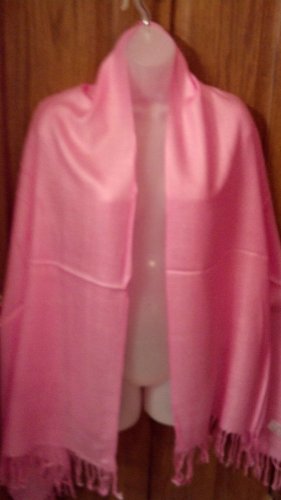 Pashima Shawls Scarf, Pink  65x26