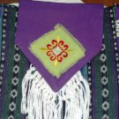Free Spirit  purse, Purple Pizazz, cross-body with multicolor stripes