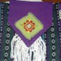 Free Spirit  purse, Purple Pizazz, cross-body with multicolor stripes
