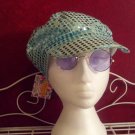 Sunglasses, round Purple lenses, gold metal frame, unisex