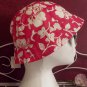 Red Hibiscus flower design bucket hats, junior/Ladies size