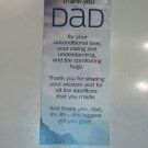 Thank you DAD Bookmark, Holiday or Anyday