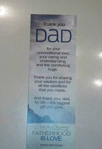 Thank you DAD Bookmark, Holiday or Anyday