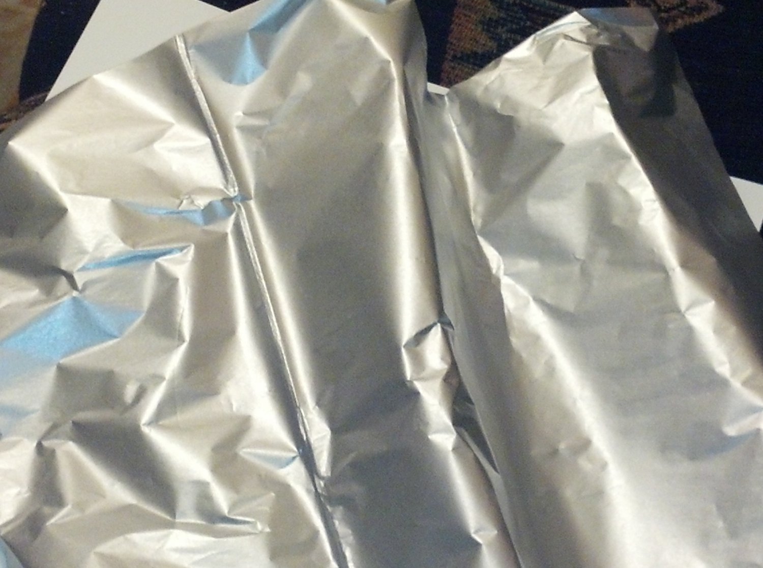 Metallic Silver tissue paper, 20" X 30"- 8 Double Sheets