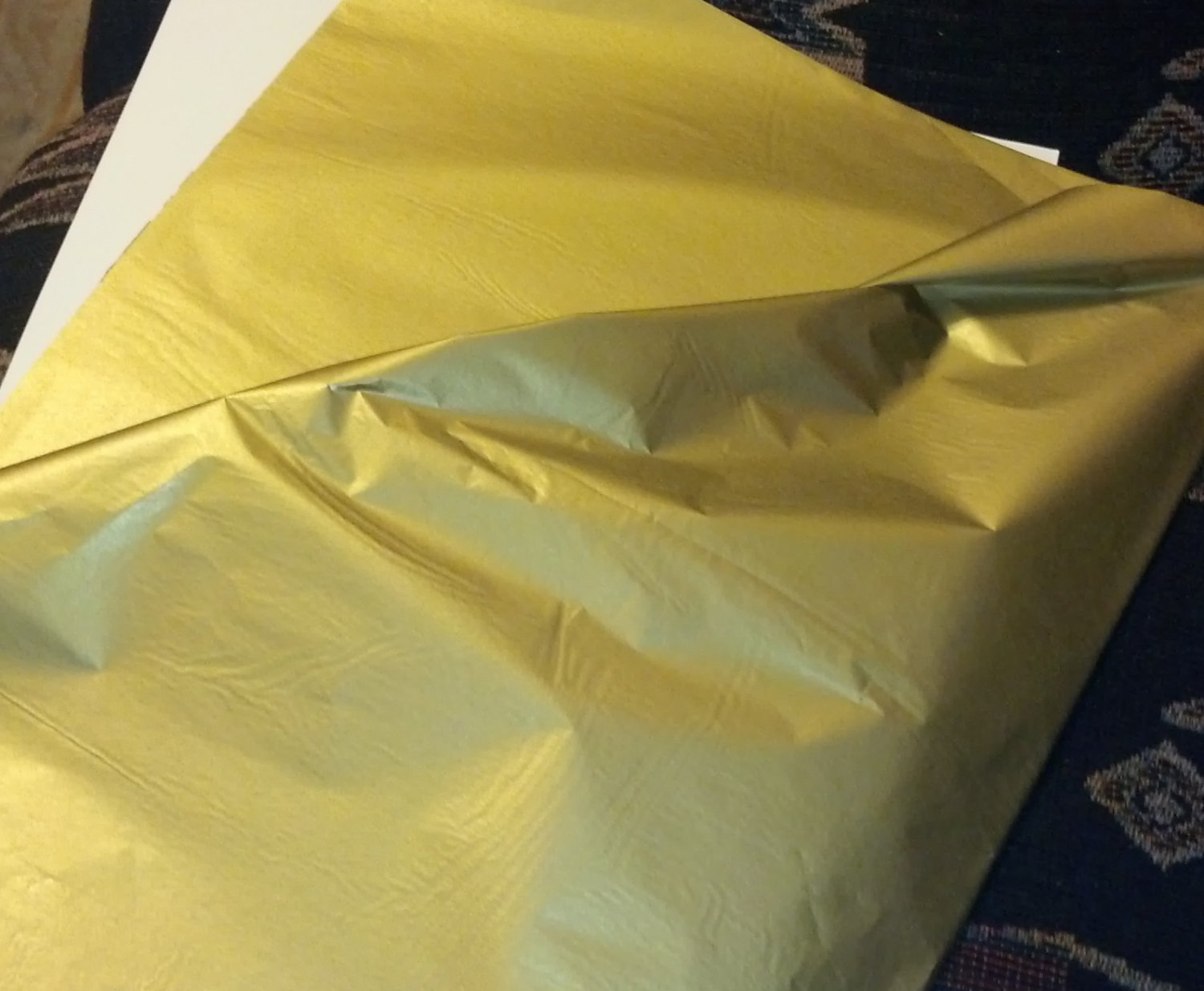 Metallic/Matte Gold tissue paper, 20" X 30" 8 Double Sheets