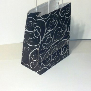 Black/White Elegant Swirls, Gift Bags
