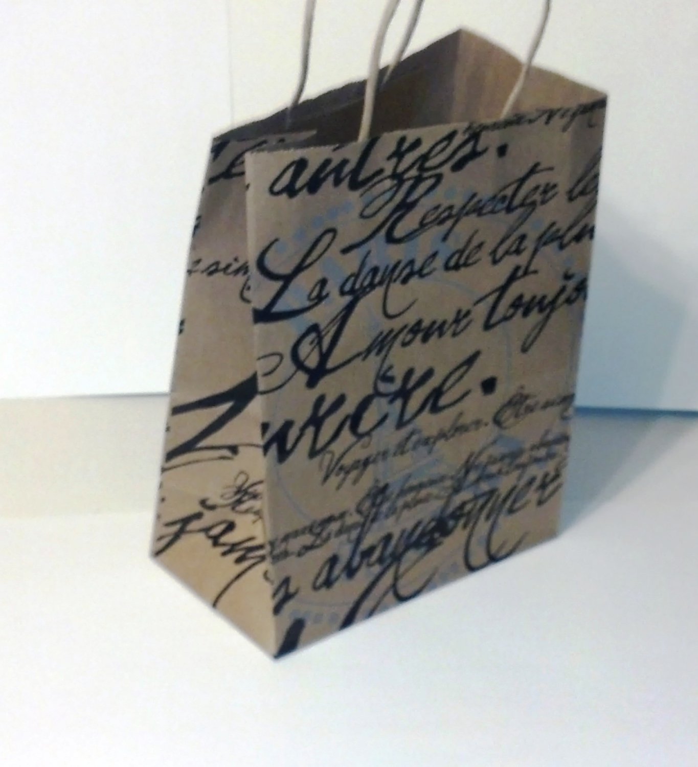 Paris Script gift bags