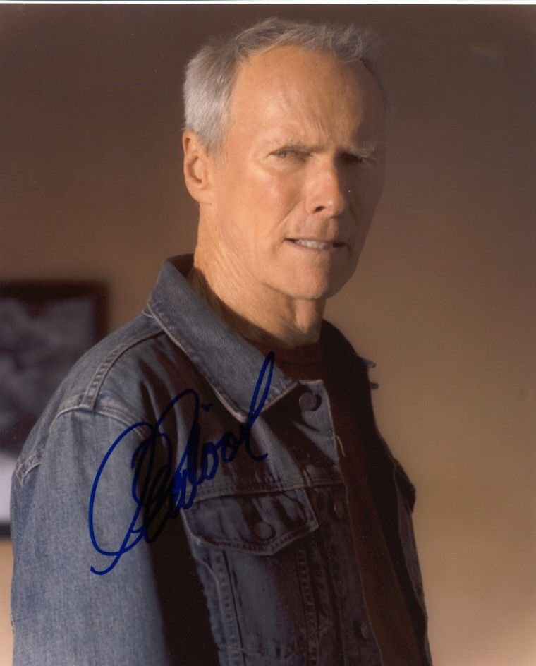 CLINT EASTWOOD Signed Autograph 8x10 inch. Picture Photo REPRINT