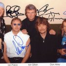 DEEP PURPLE   Signed Autograph 8x10  Picture Photo REPRINT
