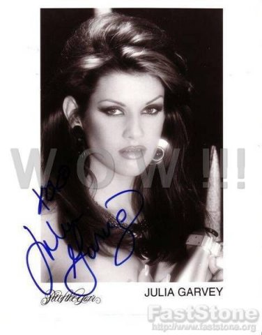 Gorgeous JULIA GARVEY Signed Autograph 8x10  Picture Photo REPRINT