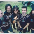 Original ANTHRAX  8x10 Signed in Person by ALL 4 Autograph Photo 2