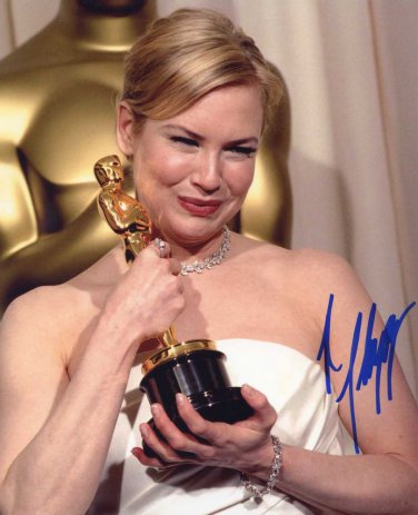 Gorgeous  RENEE ZELLWEGER  Signed Autograph 8x10  Picture Photo REPRINT