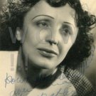 Gorgeous EDITH PIAF Signed Autograph 5x7 inch. Picture Photo REPRINT