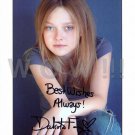 Gorgeous DAKOTA FANNING Signed Autograph 8x10 inch. Picture Photo REPRINT