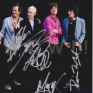 Original  The ROLLING STONES  8x10 Signed by ALL 4  Autographed  Photo Picture