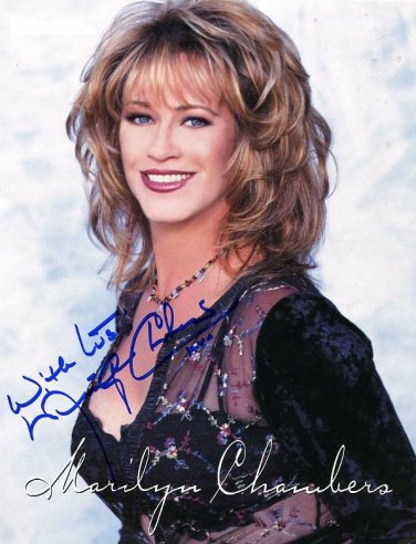 Gorgeous MARILYN CHAMBERS Signed Autograph 8x10 Picture Photo REPRINT
