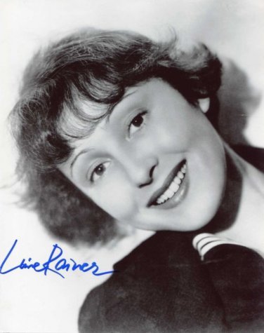 Gorgeous LUISE RAINER Signed Autograph 8x10 Picture Photo REPRINT