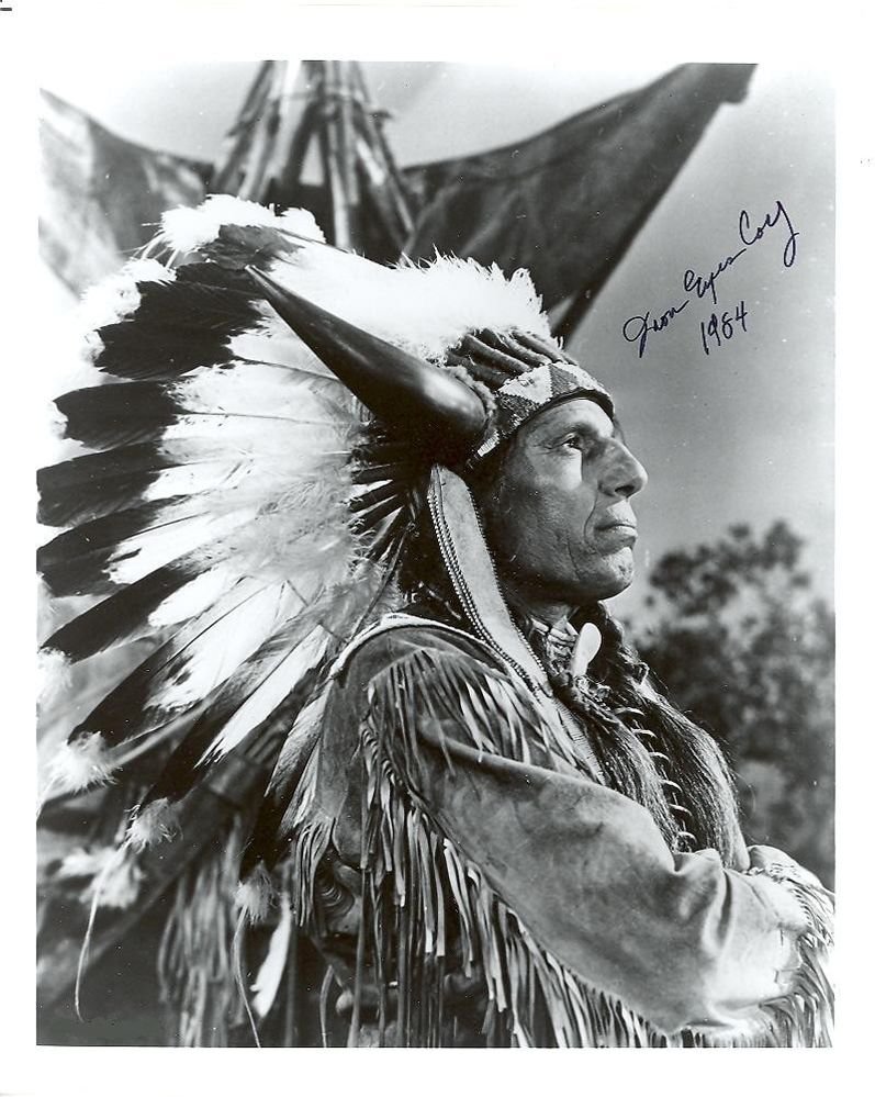 IRON EYES CODY Signed Autograph 8x10 inch. Picture Photo REPRINT