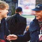 VETTEL&LAUDA  Autographed Signed 8x10Photo Picture REPRINT