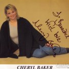 CHERYL BAKER Autographed Signed 8x10 Photo Picture REPRINT