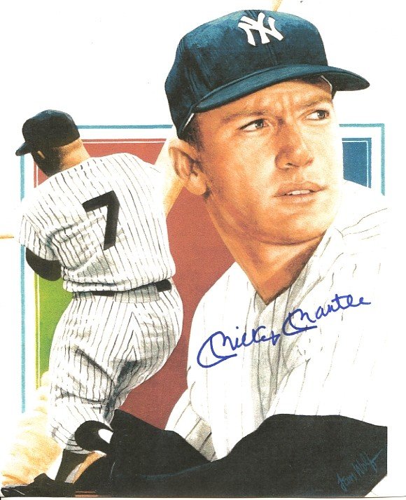 mickey mantle autograph
