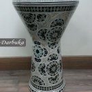 Egyptian Inlaid Mother Of Pearl Darbuka / Doumbek Drum
