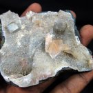 AMAZING APOPHYLLITE AND STILBITE ON CHALCEDONY MINERALS COLLECTIBLES INDIA PIECE