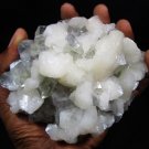 AMAZING APOPHYLLITE AND STILBITE MINERALS COLLECTIBLES SPECIMENS INDIA PIECE