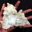 AMAZING STILBITE MINERALS FLOWER ON GREEN CHALCEDONY COLLECTIBLES SPECIMEN INDIA