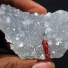 AMAZING RED STILBITE ON MATRIX  QUARTZ MINERALS COLLECTIBLES SPECIMENS INDIA