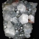 STUNNING APOPHYLLITE AND STILBITE MINERALS CLUSTER FORMATION SPECIMENS PIECE