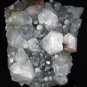 STUNNING APOPHYLLITE AND STILBITE MINERALS CLUSTER FORMATION SPECIMENS PIECE