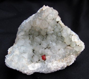 STUNNING RED FLUORITE BALL AND MM QUARTZ MINERALS CLUSTER FORMATION SPECIMENS