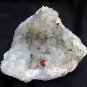 STUNNING RED FLUORITE BALL AND MM QUARTZ MINERALS CLUSTER FORMATION SPECIMENS