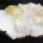 AMAZING YELLOW CALCITE AND MATRIX MM QUARTZ MINERALS CLUSTER FORMATION SPECIMENS