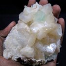 AMAZING STILBITE AND  APOPHYLLITE MINERALS CLUSTER FORMATION SPECIMENS PIECE