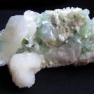 AMAZING GREEN APOPHYLLITE AND STILBITE MINERALS FORMATION COLLECTIBLES INDIA