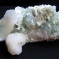 AMAZING GREEN APOPHYLLITE AND STILBITE MINERALS FORMATION COLLECTIBLES INDIA