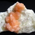 AMAZING ORANGE STILBITE ON CHALCEDONY MINERALS FORMATION COLLECTIBLES SPECIMENS