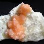 AMAZING ORANGE STILBITE ON CHALCEDONY MINERALS FORMATION COLLECTIBLES SPECIMENS