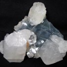 AWESOME APOPHYLLITE, STILBITE ON CHALCEDONY MINERALS FORMATION COLLECTIBLE PIECE
