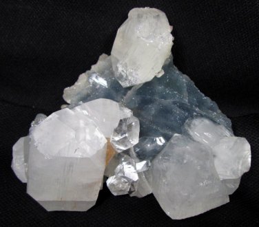 AWESOME APOPHYLLITE, STILBITE ON CHALCEDONY MINERALS FORMATION COLLECTIBLE PIECE