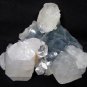 AWESOME APOPHYLLITE, STILBITE ON CHALCEDONY MINERALS FORMATION COLLECTIBLE PIECE