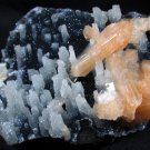 AMAZING ORANGE STILBITE AND STALACTITE CHALCEDONY MINERALS COLLECTIBLES INDIA