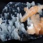 AMAZING ORANGE STILBITE AND STALACTITE CHALCEDONY MINERALS COLLECTIBLES INDIA